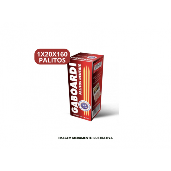 PALITO DE DENTE - 160UN GABOARDI - DP20